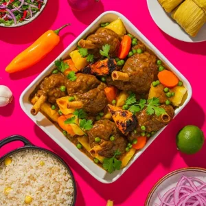 Carapulcra de Chancho con Arroz y Yuca